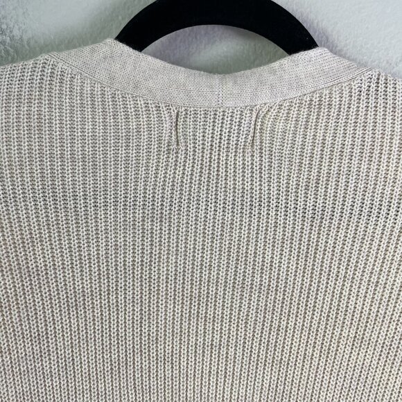 NEW Old Navy Womens XL Tan Open Knit Cardigan Sweater Pockets Mid Length - Picture 10 of 11